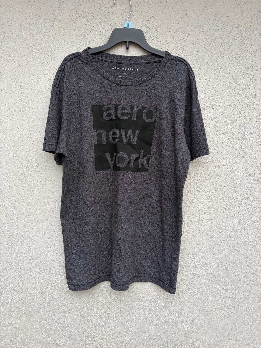 Aeropostale Men's Heather Charcoal 'Aero New York' Graphic Tee Size M